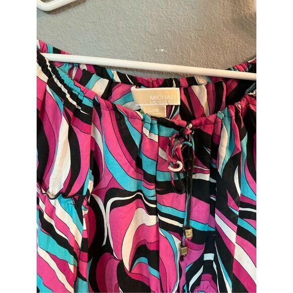 Michael Kors‎ Silk Off The Shoulder Top L - Picture 2 of 5